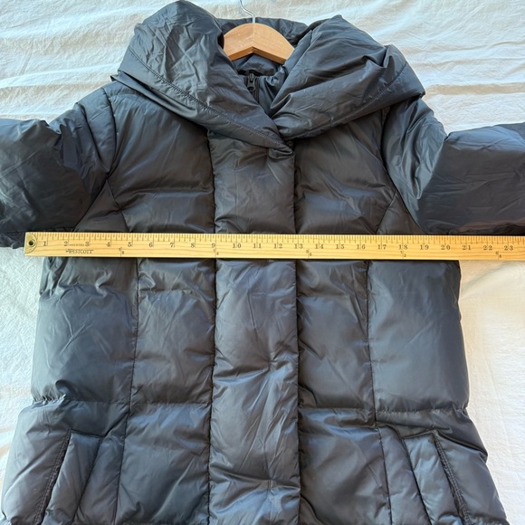 J. Jill Black Hooded Down Puffer Jacket, Size M, Like New! - Picture 9 of 10